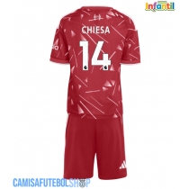 Camisa de time de futebol Liverpool Federico Chiesa #14 Replicas 1º Equipamento Infantil 2026-27 Manga Curta (+ Calças curtas)